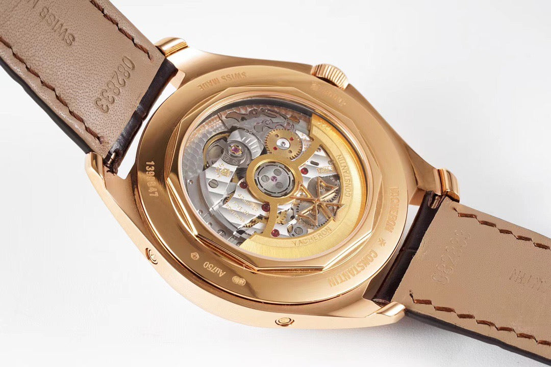 Fiftysix Complete Calendar Rose Gold Brown Dial Watch