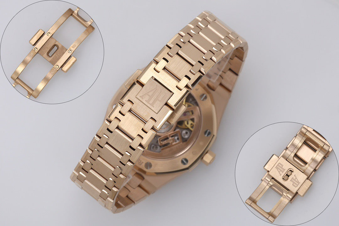 Royal Oak Skeleton Silver Dial Stainless Steel Watch