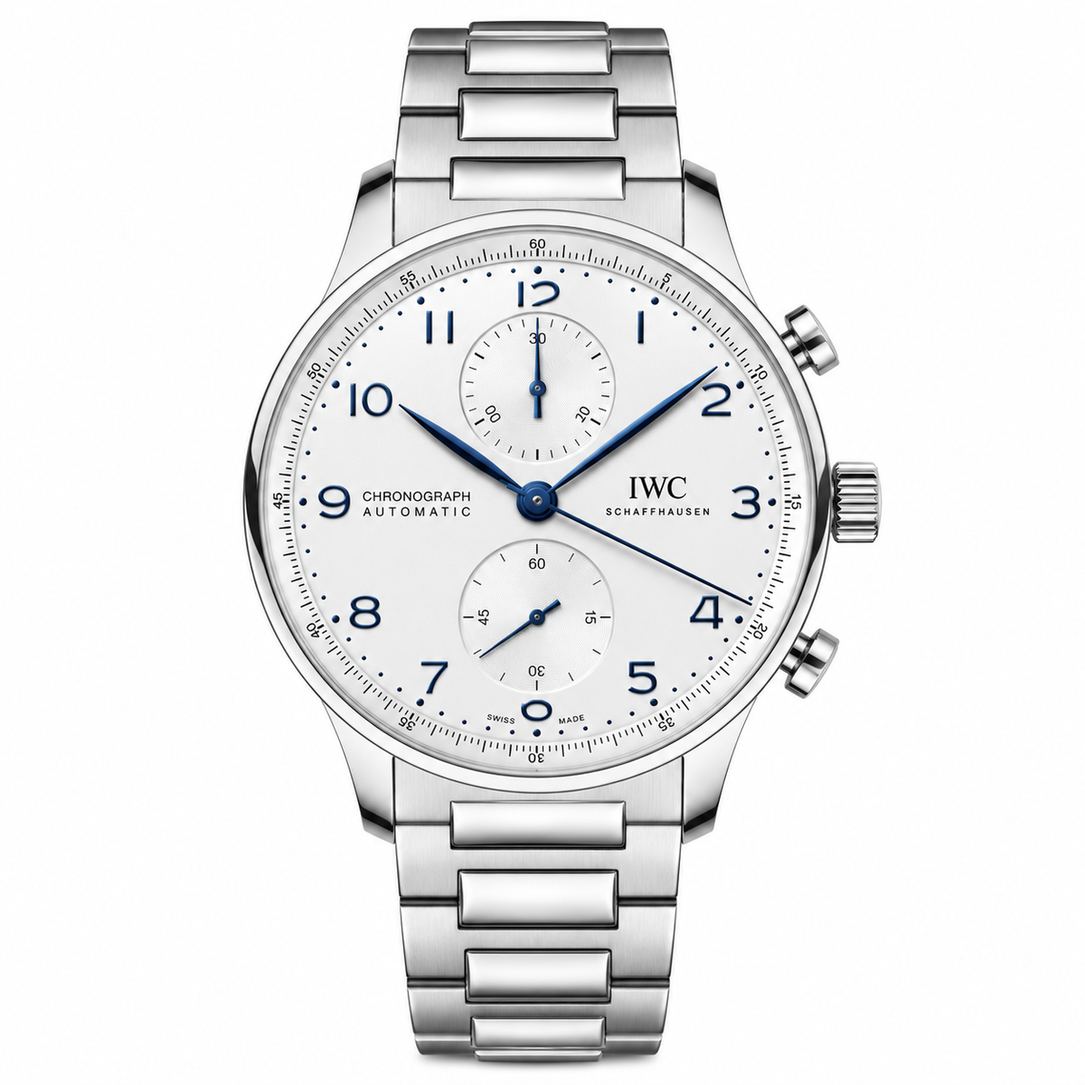Schaffhausen Portugieser Chronograph Turquoise Blue Dial Watch