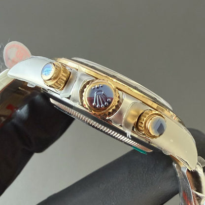 Daytona Cosmograph Two Tone Yellow Gold Black Dial Oyster Bracelet