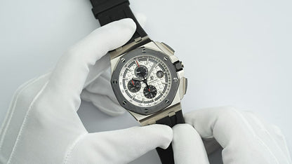 Royal Oak Offshore Chronograph 42mm Titanium Black Bezel White Dial