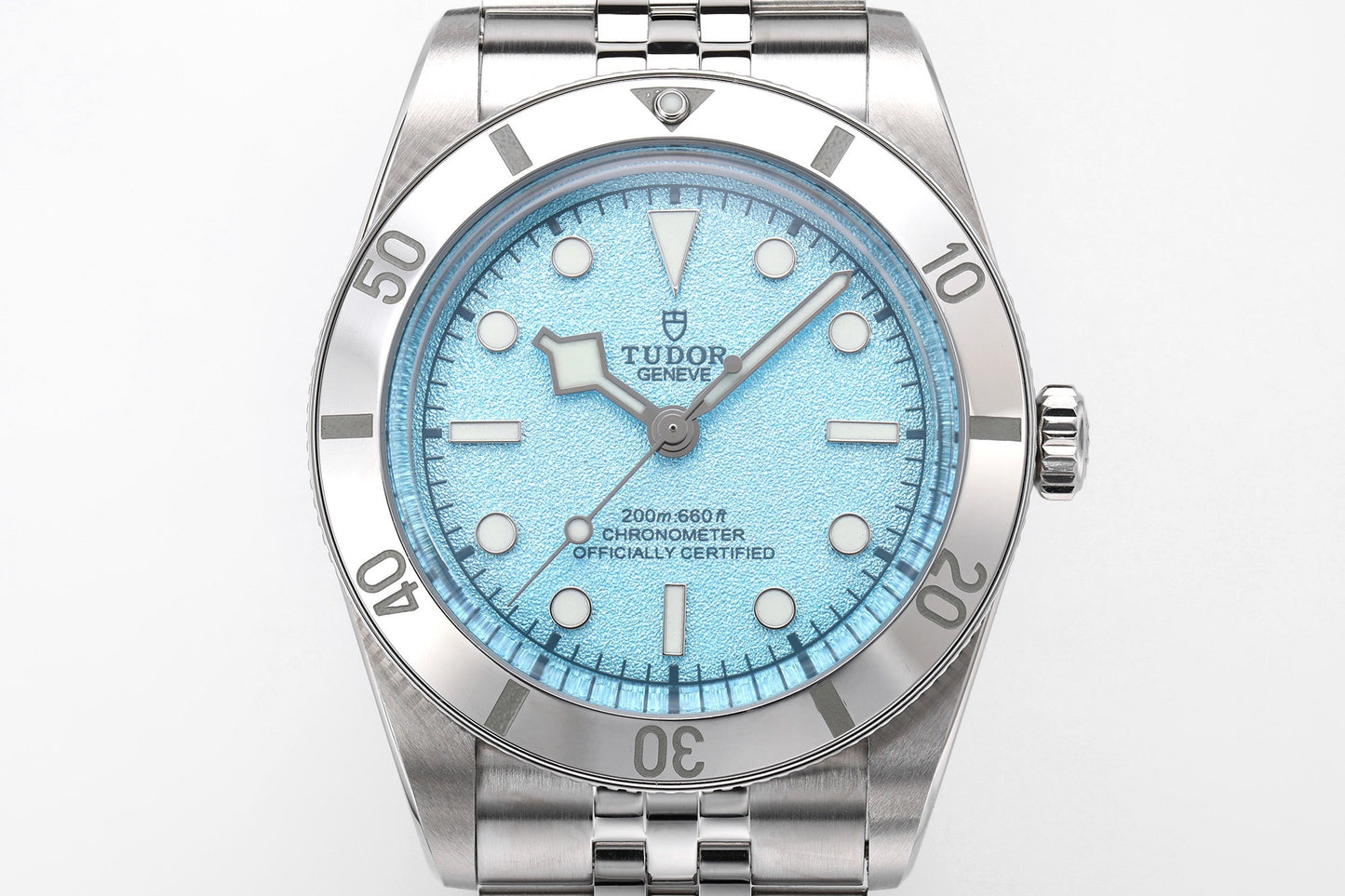 Black Bay 36 Light Blue Dial Jubilee Bracelet Watch
