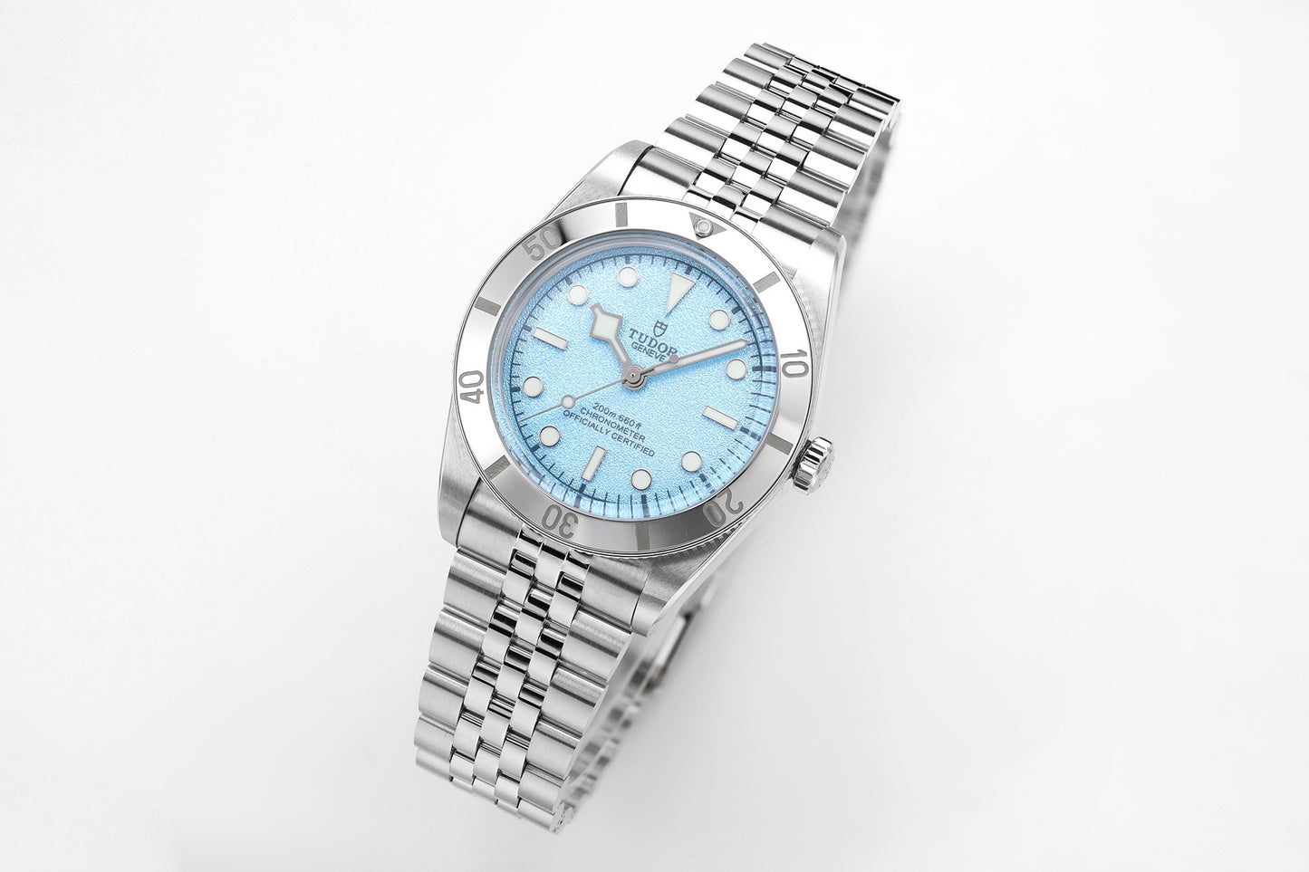 Black Bay 36 Light Blue Dial Jubilee Bracelet Watch
