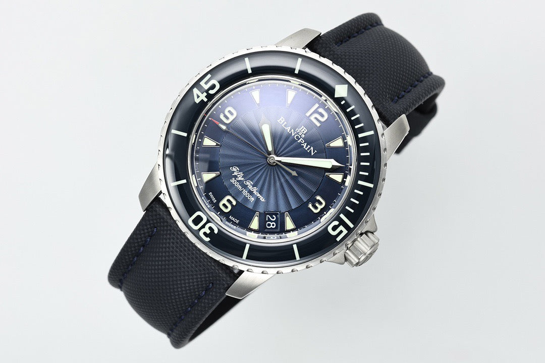 Fifty Fathoms Automatic Blue Dial Diver Watch