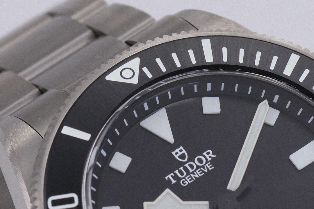 Pelagos 39 Black Dial Titanium Bracelet Watch