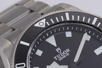 Pelagos 39 Black Dial Titanium Bracelet Watch