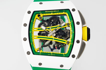 RM 67-02 Automatic Extra Flat Brazil Edition White Carbon Watch