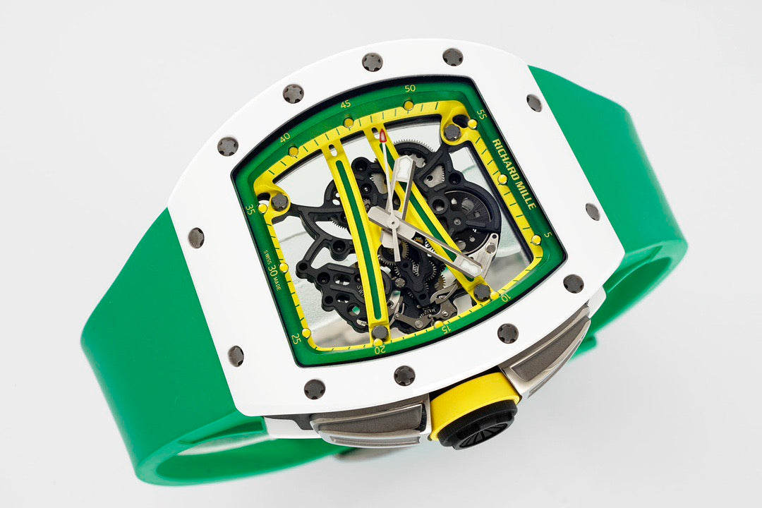 RM 67-02 Automatic Extra Flat Brazil Edition White Carbon Watch