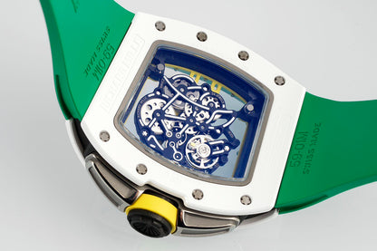 RM 67-02 Automatic Extra Flat Brazil Edition White Carbon Watch