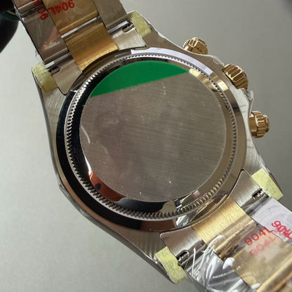 Daytona Cosmograph Two Tone Yellow Gold Black Dial Oyster Bracelet