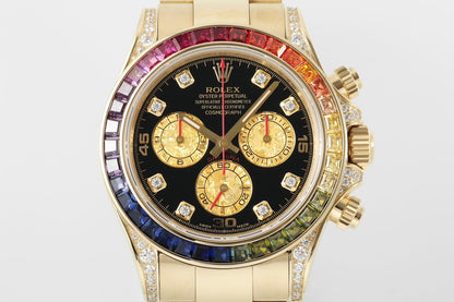 Daytona Rainbow Diamond Dial Oyster Bracelet Watch