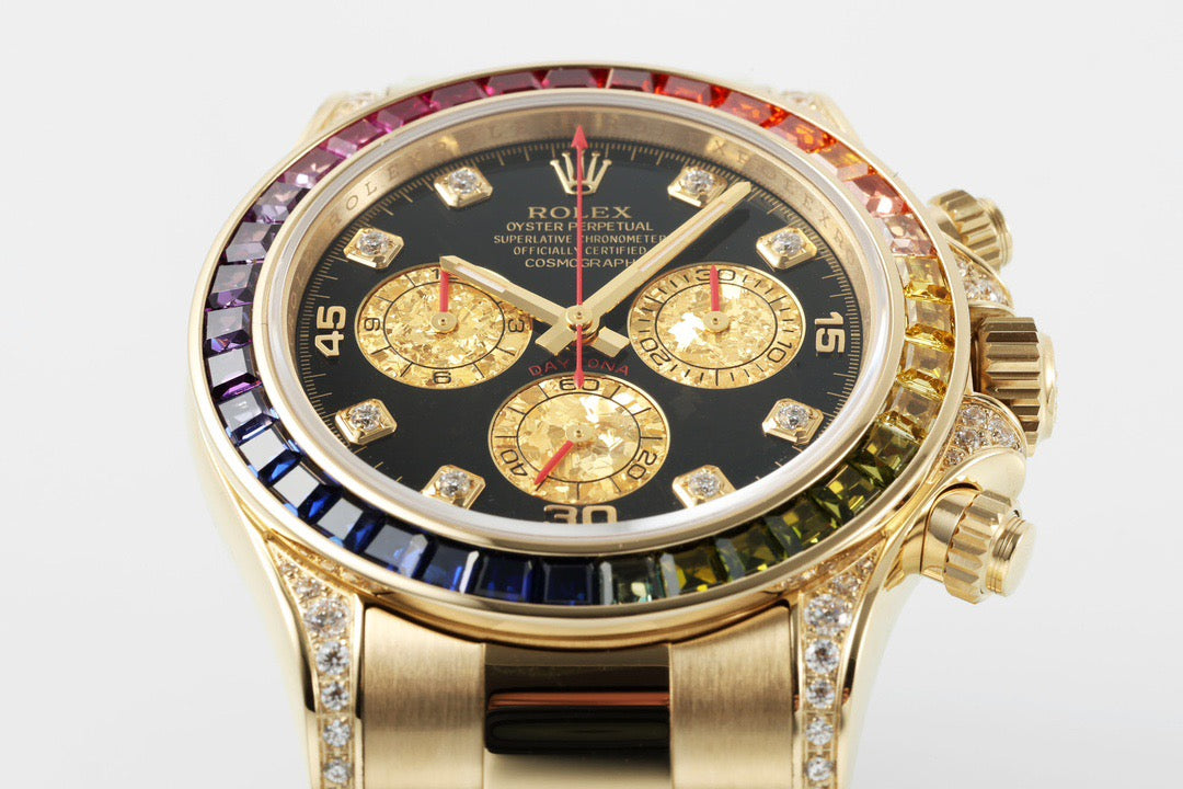 Daytona Rainbow Diamond Dial Oyster Bracelet Watch