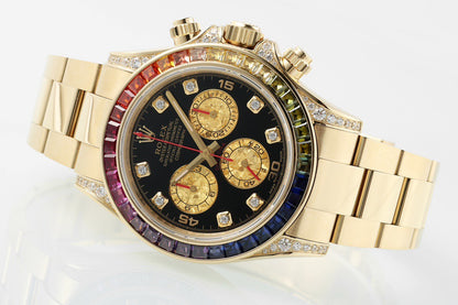 Daytona Rainbow Diamond Dial Oyster Bracelet Watch