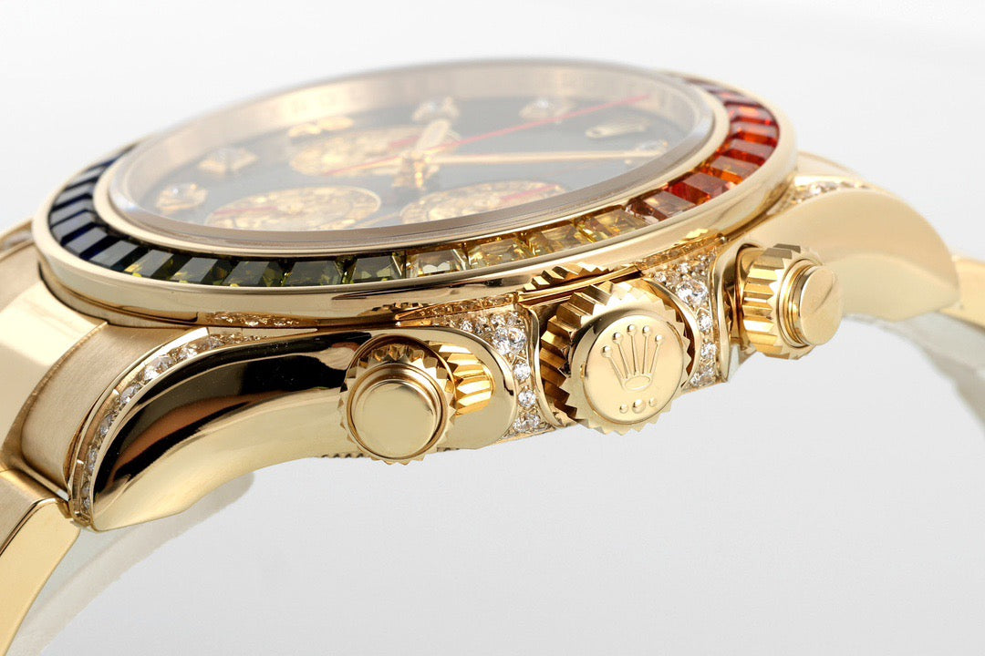 Daytona Rainbow Diamond Dial Oyster Bracelet Watch