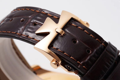 Fiftysix Complete Calendar Rose Gold Brown Dial Watch