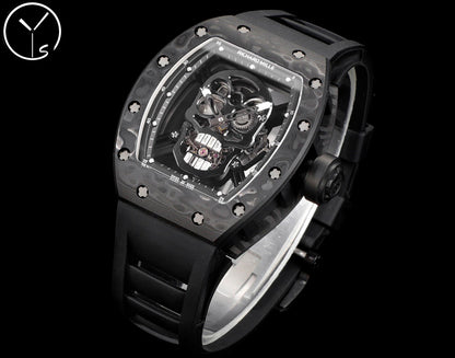 Skull Skeleton Dial White Ceramic Style Rubber Strap Watch