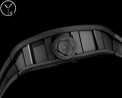 Skull Skeleton Dial White Ceramic Style Rubber Strap Watch