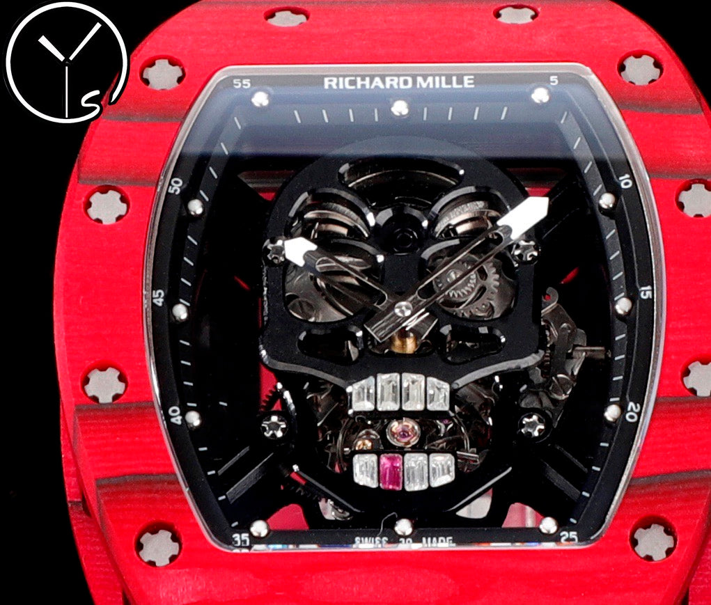 Skull Skeleton Dial White Ceramic Style Rubber Strap Watch