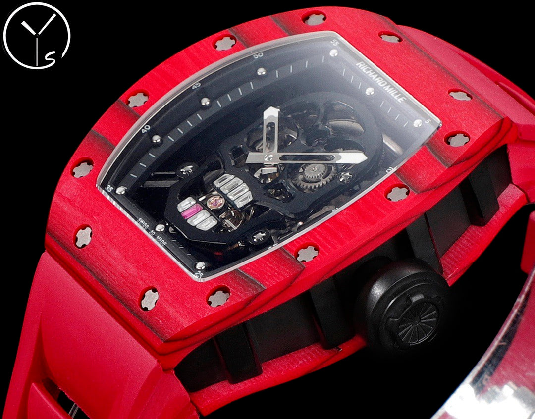 Skull Skeleton Dial White Ceramic Style Rubber Strap Watch