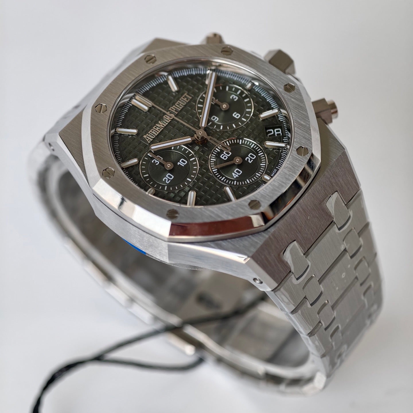 Royal Oak Chronograph Green Dial Steel Bracelet Watch