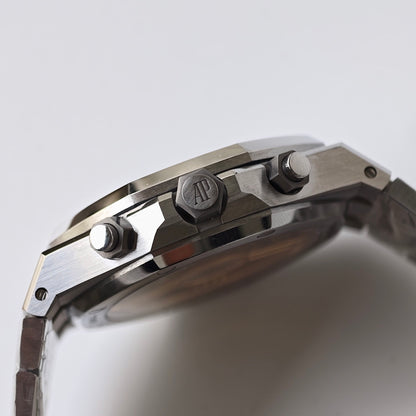 Royal Oak Chronograph Green Dial Steel Bracelet Watch