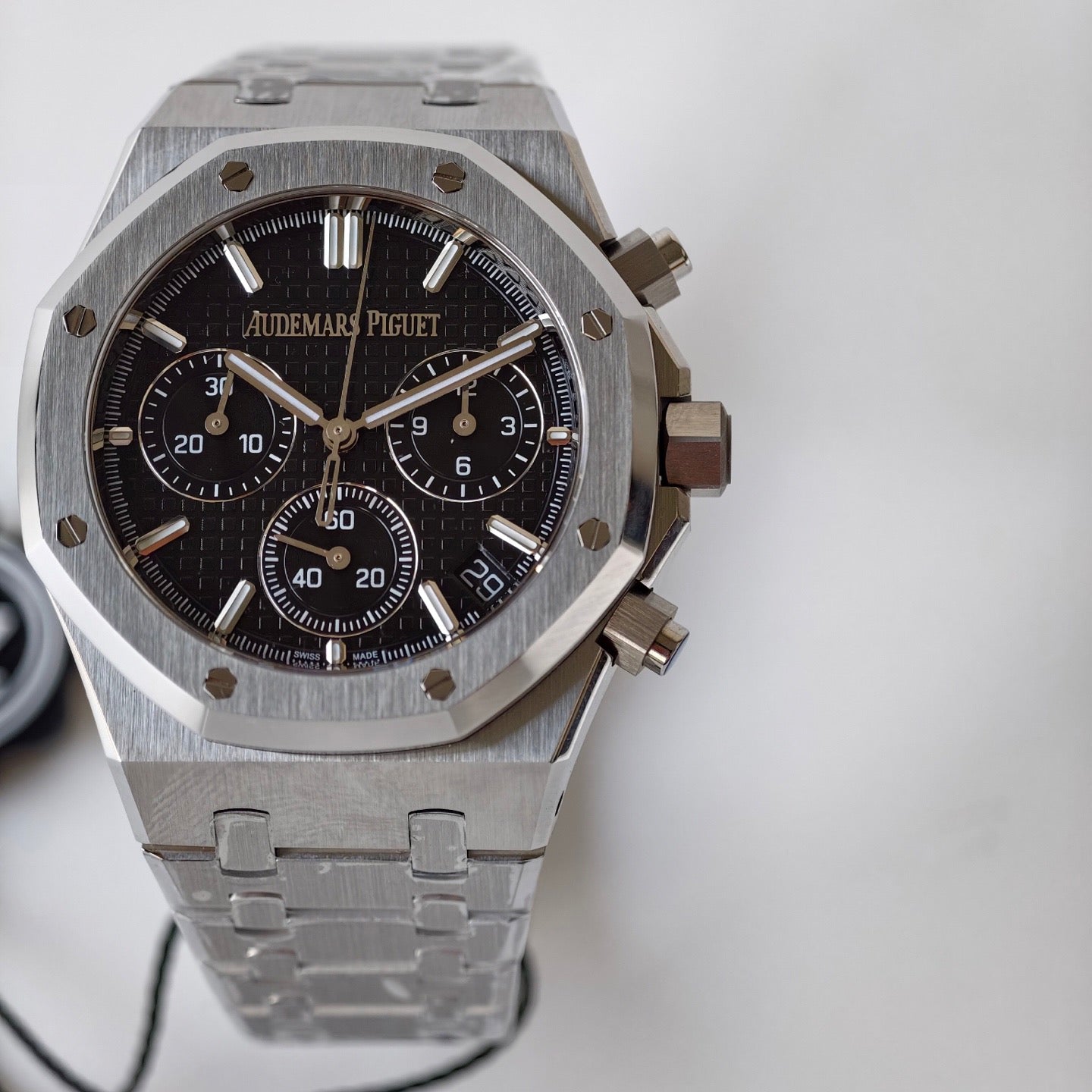 Royal Oak Chronograph Green Dial Steel Bracelet Watch