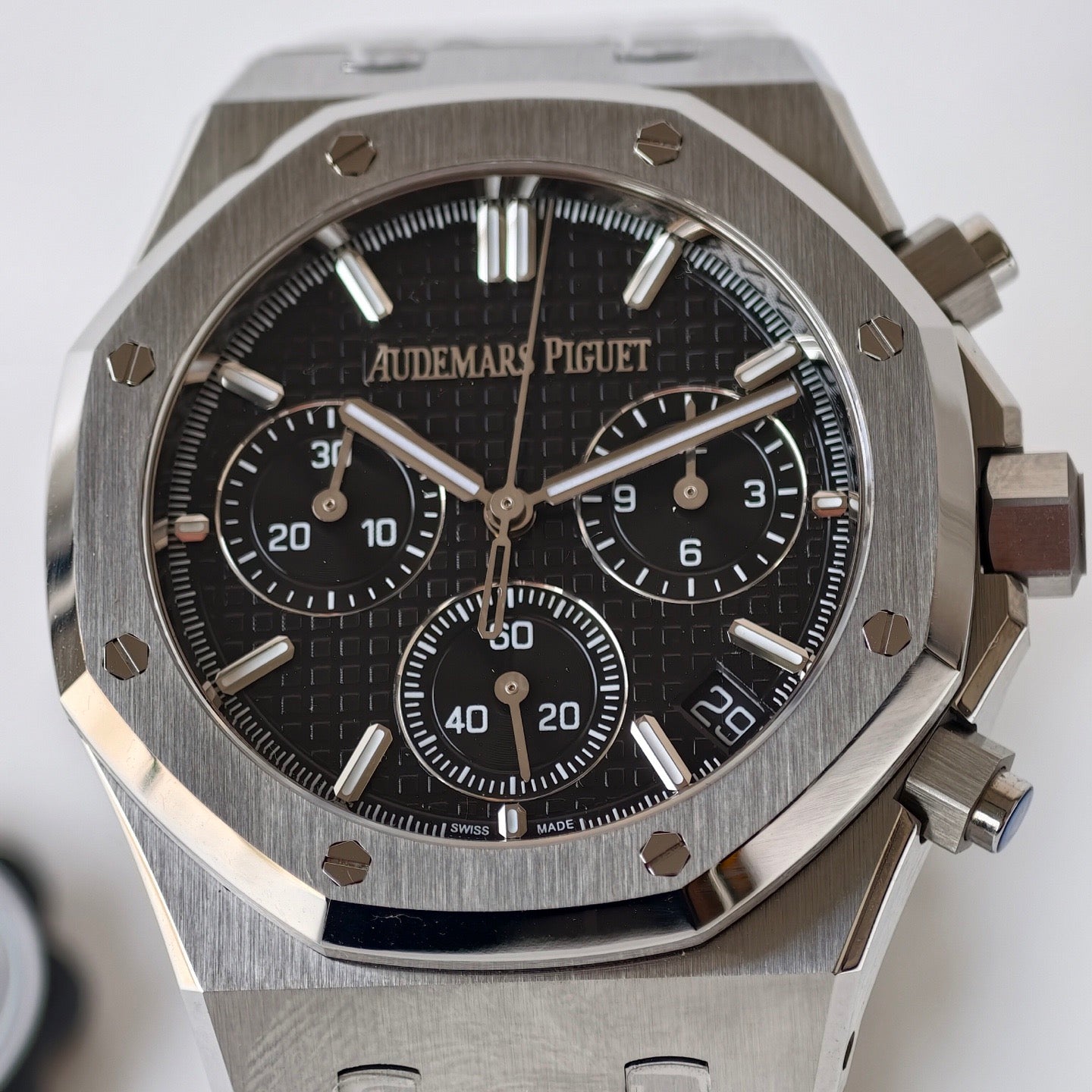 Royal Oak Chronograph Green Dial Steel Bracelet Watch