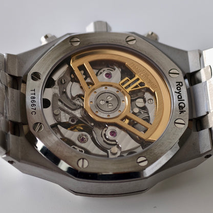 Royal Oak Chronograph Green Dial Steel Bracelet Watch