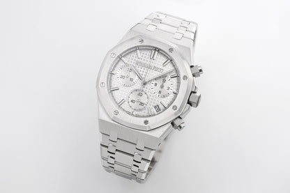 Royal Oak Chronograph Green Dial Steel Bracelet Watch