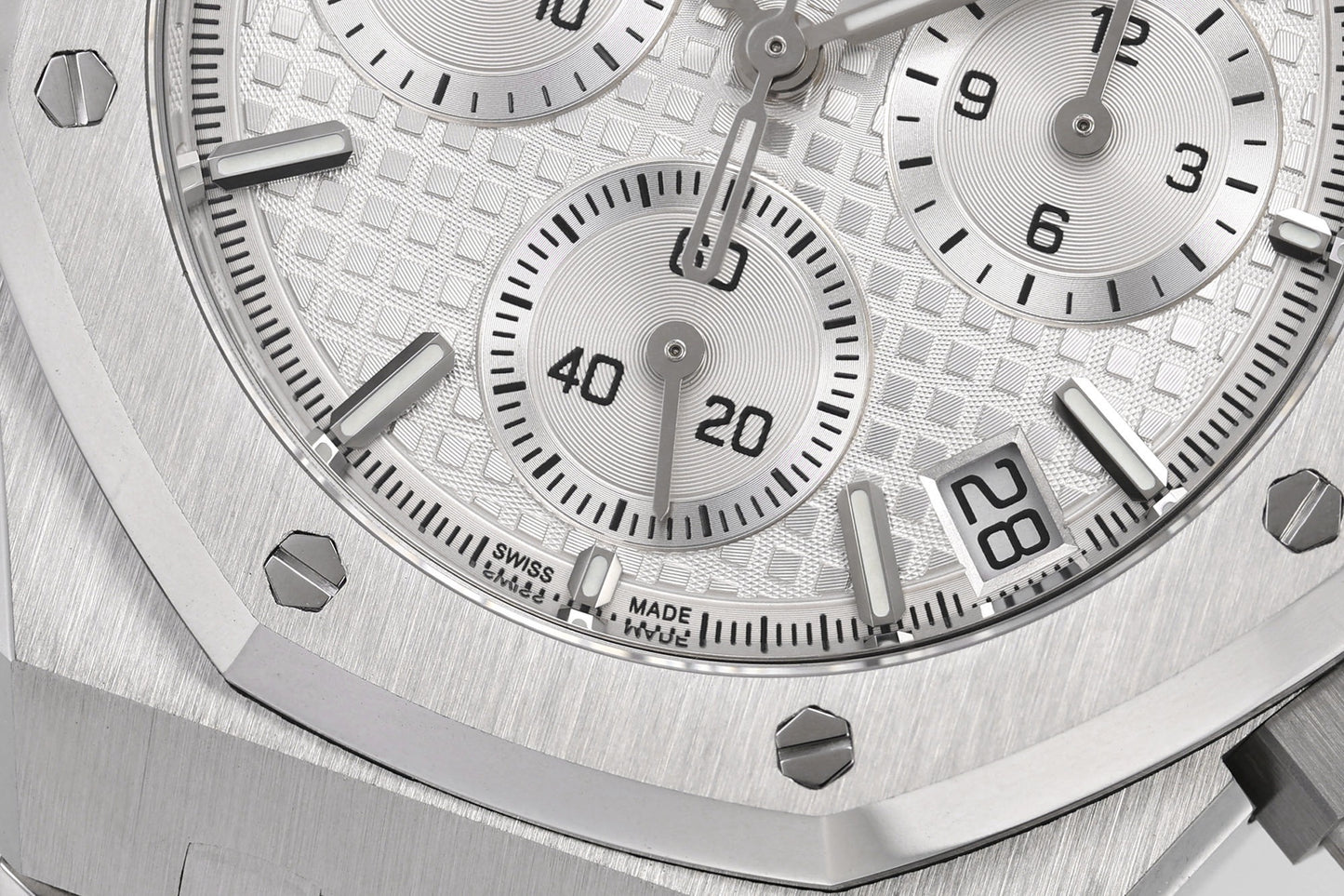 Royal Oak Chronograph Green Dial Steel Bracelet Watch