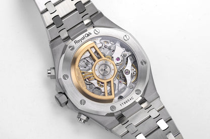 Royal Oak Chronograph Green Dial Steel Bracelet Watch