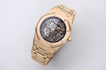 Royal Oak Skeleton Silver Dial Stainless Steel Watch