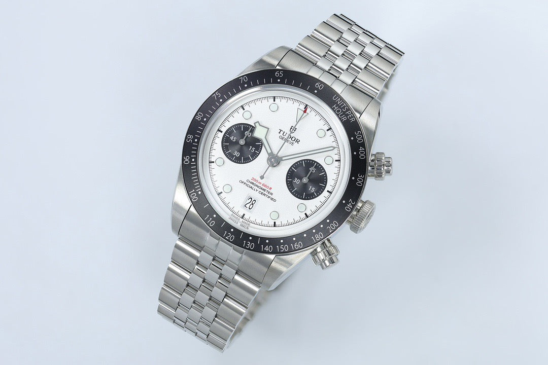 Black Bay Chrono Panda White Dial Jubilee Watch