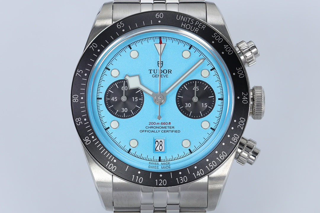 Black Bay Chrono Panda White Dial Jubilee Watch
