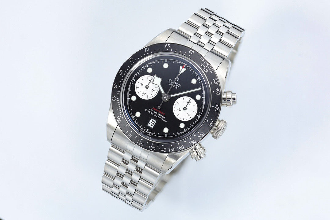 Black Bay Chrono Panda White Dial Jubilee Watch
