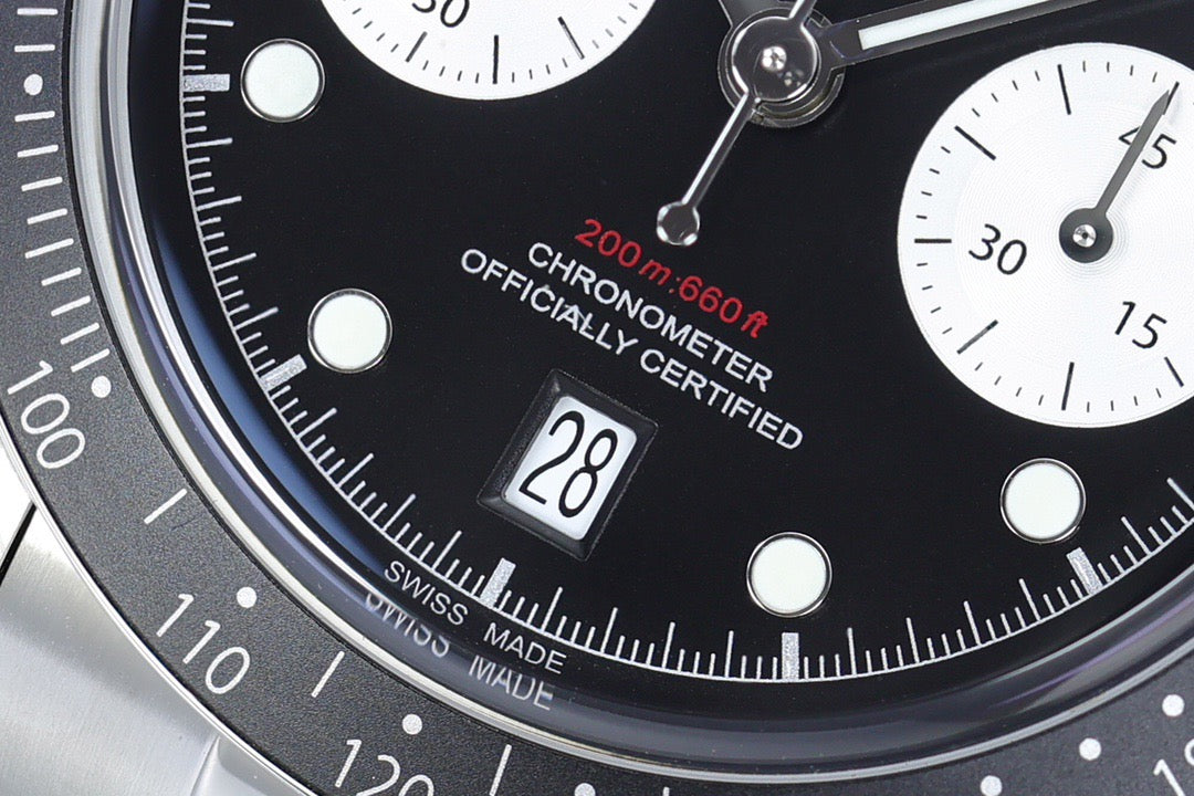 Black Bay Chrono Panda White Dial Jubilee Watch