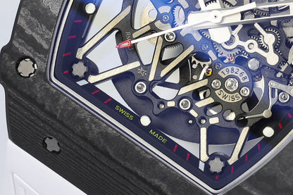 RM35 02 Rafael Nadal Skeleton Dial Carbon Strap Watch