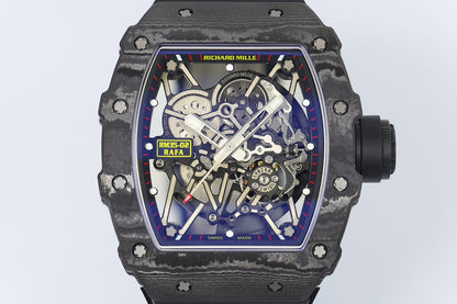 RM35 02 Rafael Nadal Skeleton Dial Carbon Strap Watch