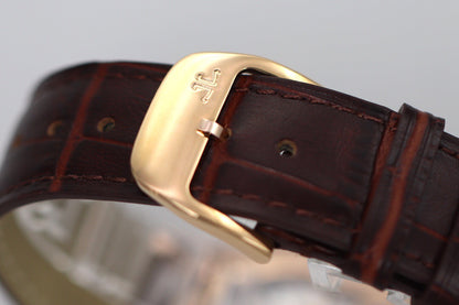 Moonphase Rose Gold Leather Strap Watch