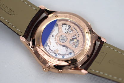 Moonphase Rose Gold Leather Strap Watch