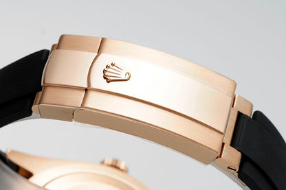 Sky Dweller Rose Gold Black Dial Oysterflex Watch