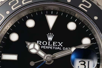 GMT Master II Pepsi Black Dial Jubilee Bracelet Watch