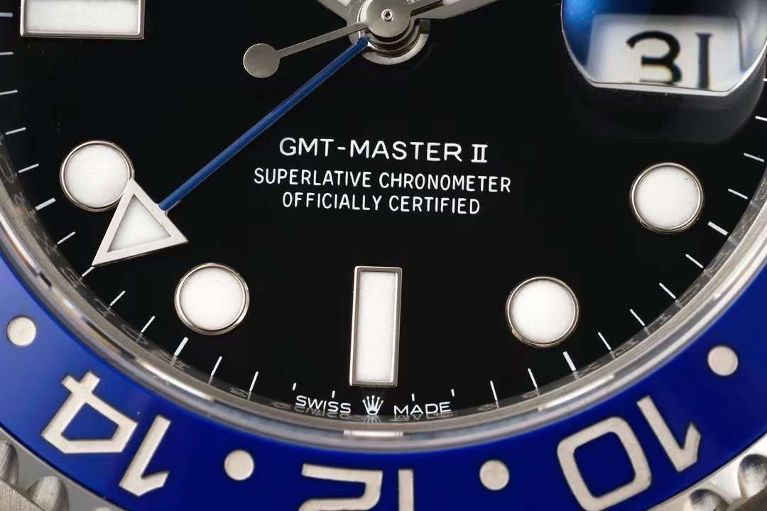GMT Master II Pepsi Black Dial Jubilee Bracelet Watch