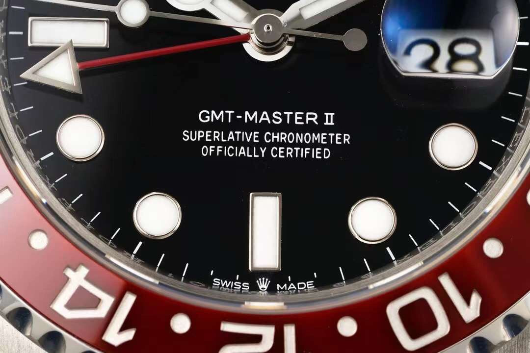 GMT Master II Pepsi Black Dial Jubilee Bracelet Watch
