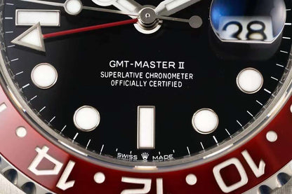 GMT Master II Pepsi Black Dial Jubilee Bracelet Watch