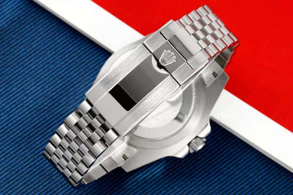 GMT Master II Pepsi Black Dial Jubilee Bracelet Watch