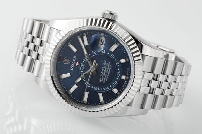 Sky Dweller White Dial Jubilee Bracelet Watch