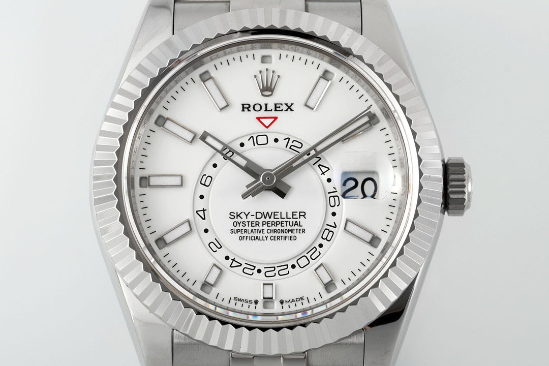 Sky Dweller White Dial Jubilee Bracelet Watch
