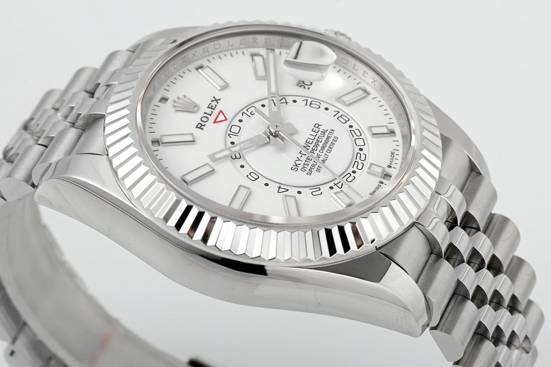 Sky Dweller White Dial Jubilee Bracelet Watch