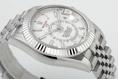 Sky Dweller White Dial Jubilee Bracelet Watch